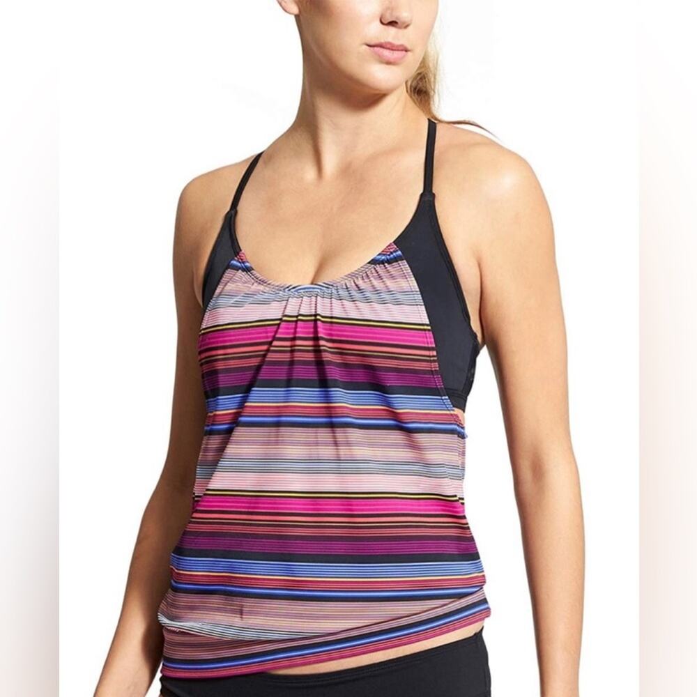Athleta Loose Swimsuit Bathing Suit Tankini Tank Bra Top 32 BC B C underwire new